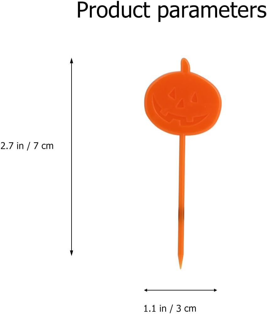 LABRIMP 40Pcs Halloween Cake Toppers Cupcake Decor Party Supplies Pumpkin Bat Cupcake Decorations Kids Adults