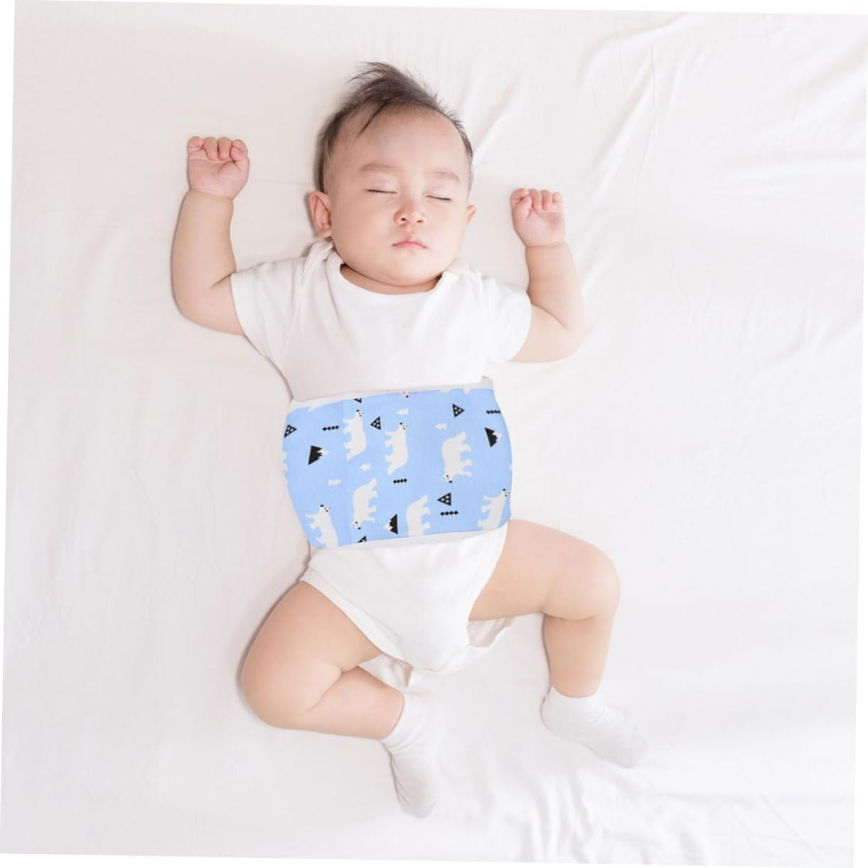 Ipetboom Belly Button Protection Cotton Newborn Belly Band Decorative Navel Strap for Comfort for Keeping Warm in Autumn and Winter image number 4