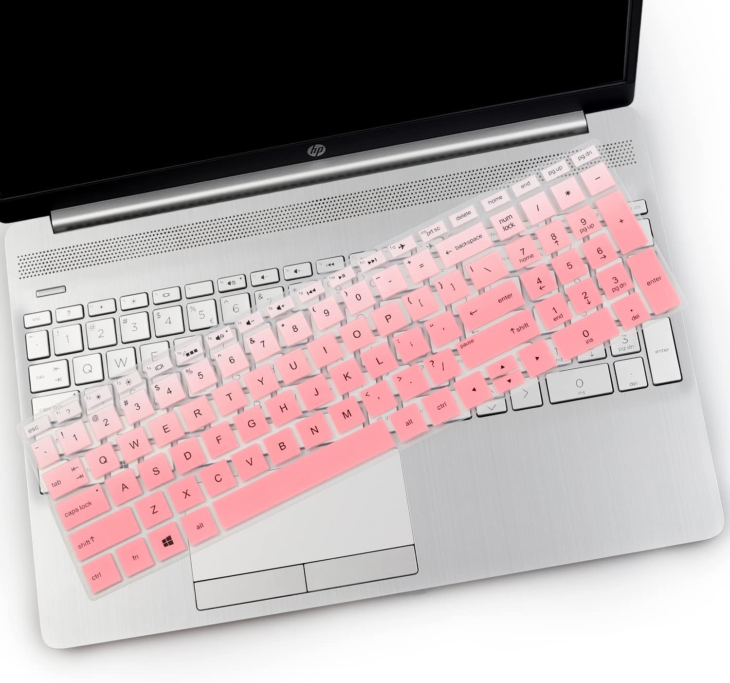 2Pcs I-Tensodo Keyboard Cover Skin for 15.6 HP Pavilion X360 15-BR075NR 15M-BP012DX BP011DX BP111DX BP112DX 15M-BQ021DX BQ121DX, 15-BS020NR 15-BS020WM 15-BS013DX 15-BW011DX, HP Envy 17M