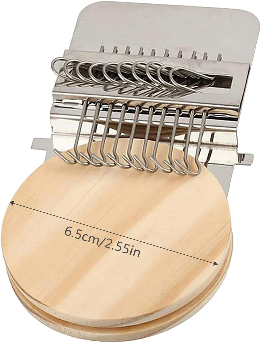 Small Wooden Speedweve Darning Loom Type Weave Tool, 10 Hooks - Weaving Frame for Jeans Mending image number 6