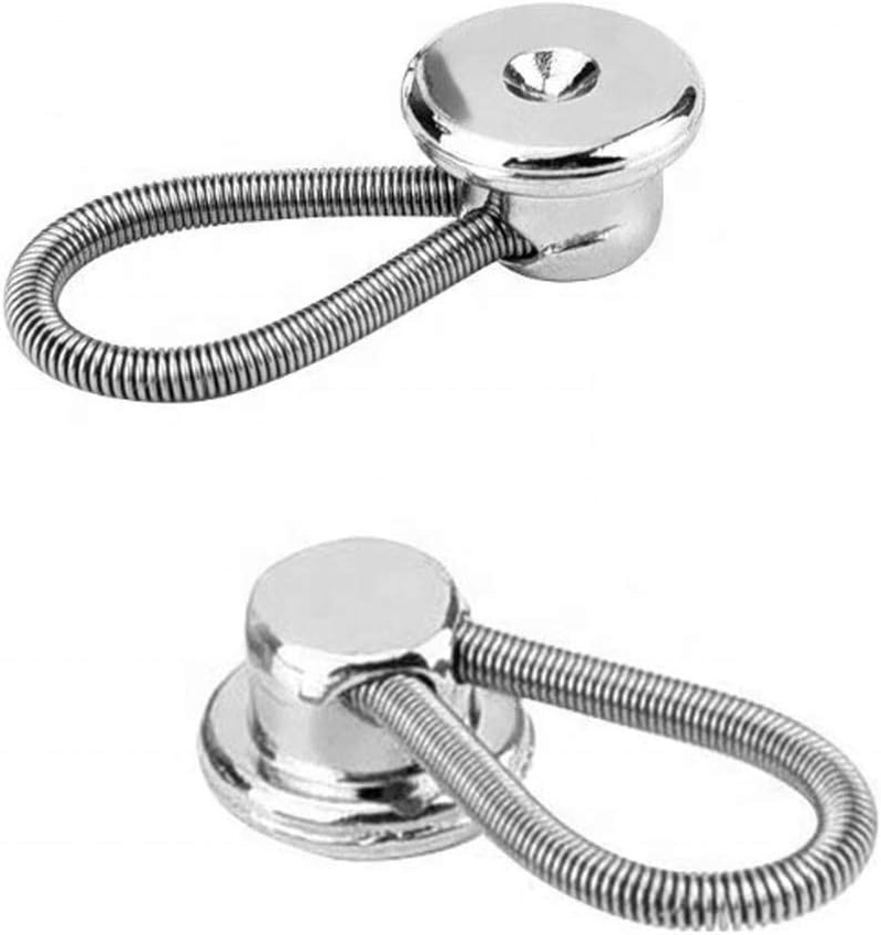 Metal Collar Neck Sleeve Extenders Wonder Button for Men'S and Boys&rsquo; Shirts Dress Comfortable and Stretchy Collar Size Expander image number 3