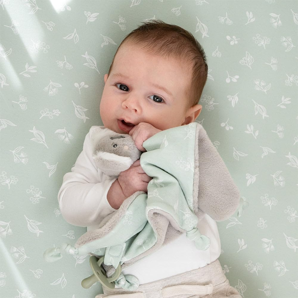 Living Textiles Organic Cotton Baby Security Blanket - Lovey Comforter with Plush Backing, Muslin Security Blanket for Babies & Toddlers, Soft Snuggle Toy for Sleep & Travel(Australiana) image number 4
