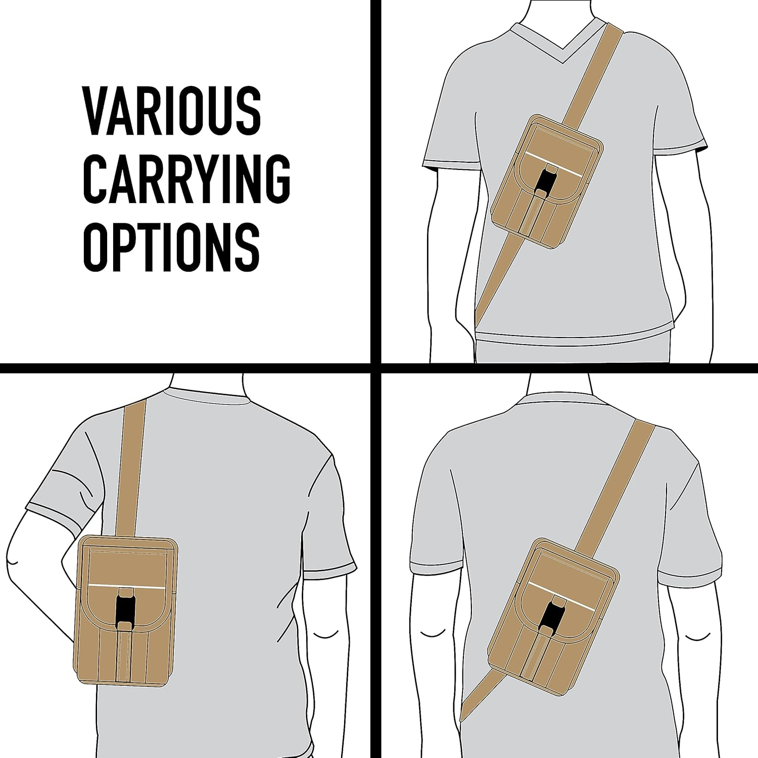 Rothco Heavyweight Canvas Classic Passport Travel Pouch Crossbody Bag image number 5