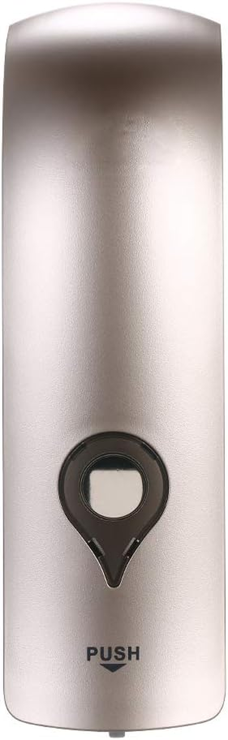 Lancoon Soap Dispenser Wall Mounted Single Head Dispenser, Gray Color Suitable for Family Bathroom Kitchen Hotel Commercial Place, Space Saving and ABS Durable 300Ml/10.56Fl.Oz