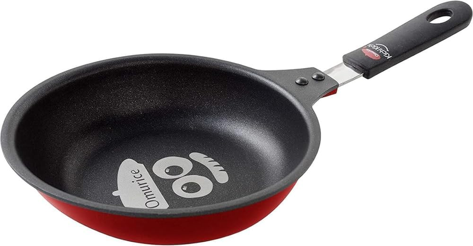 Ernest A-77340 Frying Pan, Supervised by a Well-Established Western Restaurant Kichikichi, Easy to Make Omelets (Deep and Long Tip, Egg Shape), Recipe Included (Ome-Chan Omelet Frying Pan), Popular image number 3
