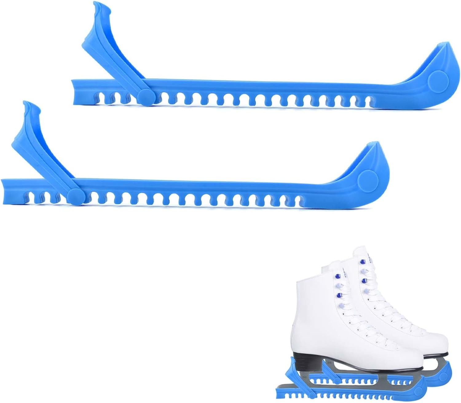 Ice Skate Guards, 1 Pair Ice Skate Blade Covers Skate Blade Protector, Ice Hockey Equipment with Adjustable Buckle for Ice Skating, Figure Skates, Hockey image number 5