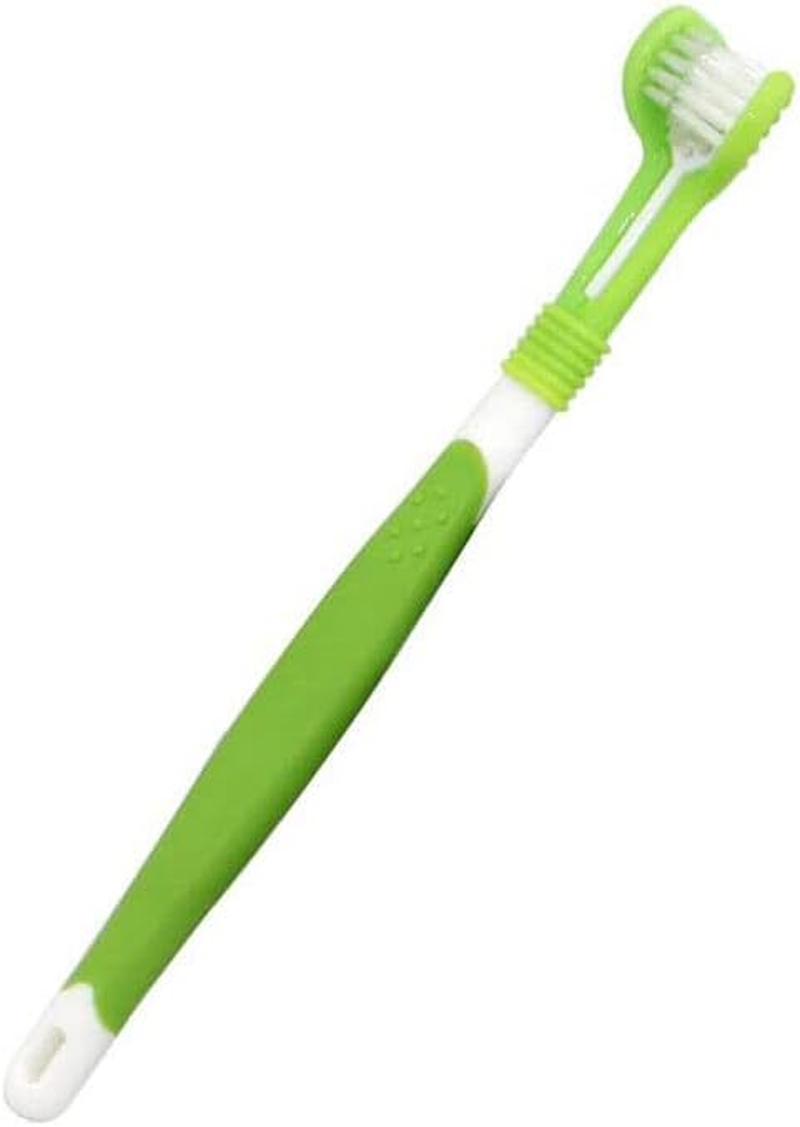 Dog Toothbrush Multi-Angle Three-Sided Pet Cat Mouth Oral Care Teeth Cleaning - Effective Oral Care and Teeth Cleaning - Care and Teeth Cleaning Ergonomic Design for Easy Use
