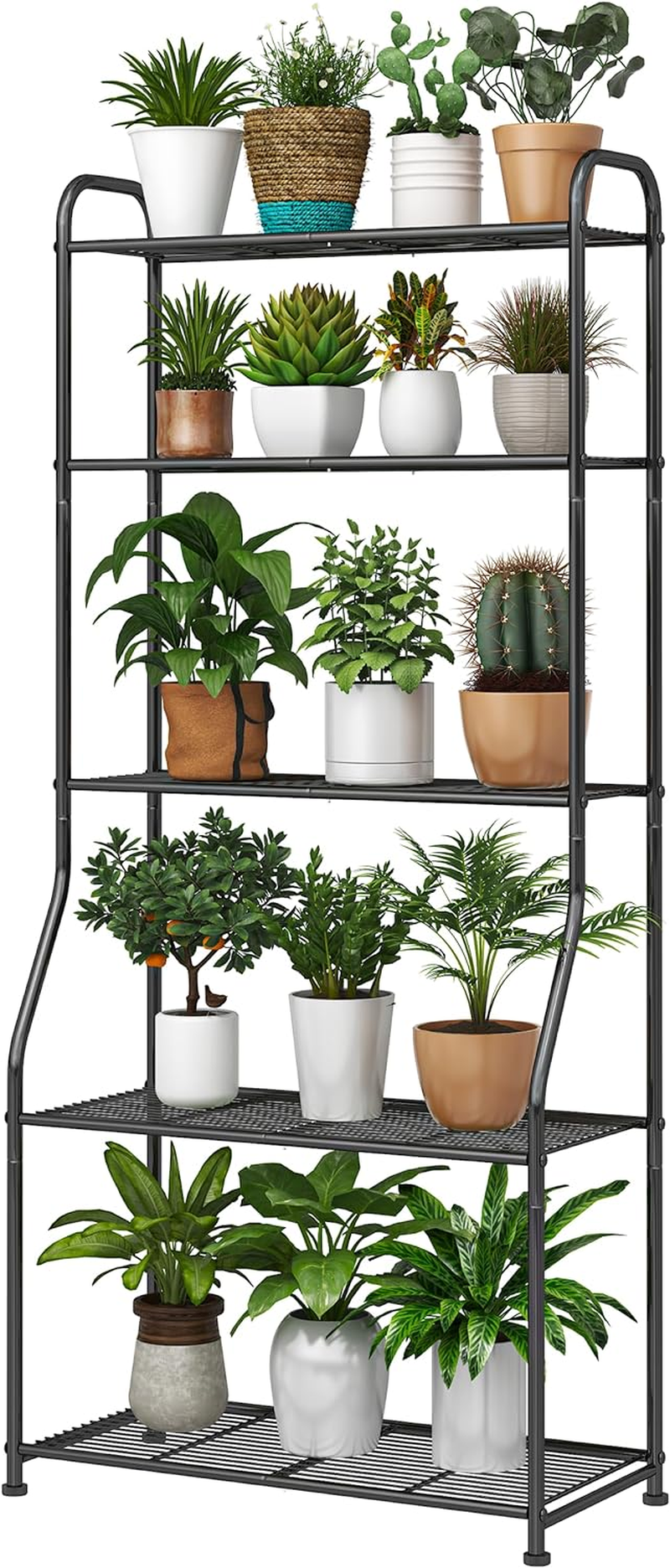 Simple Trending Plant Stand Outdoor Indoor 3 Tier Metal Waterproof Plant Shelf for Living Room Balcony Garden image number 4