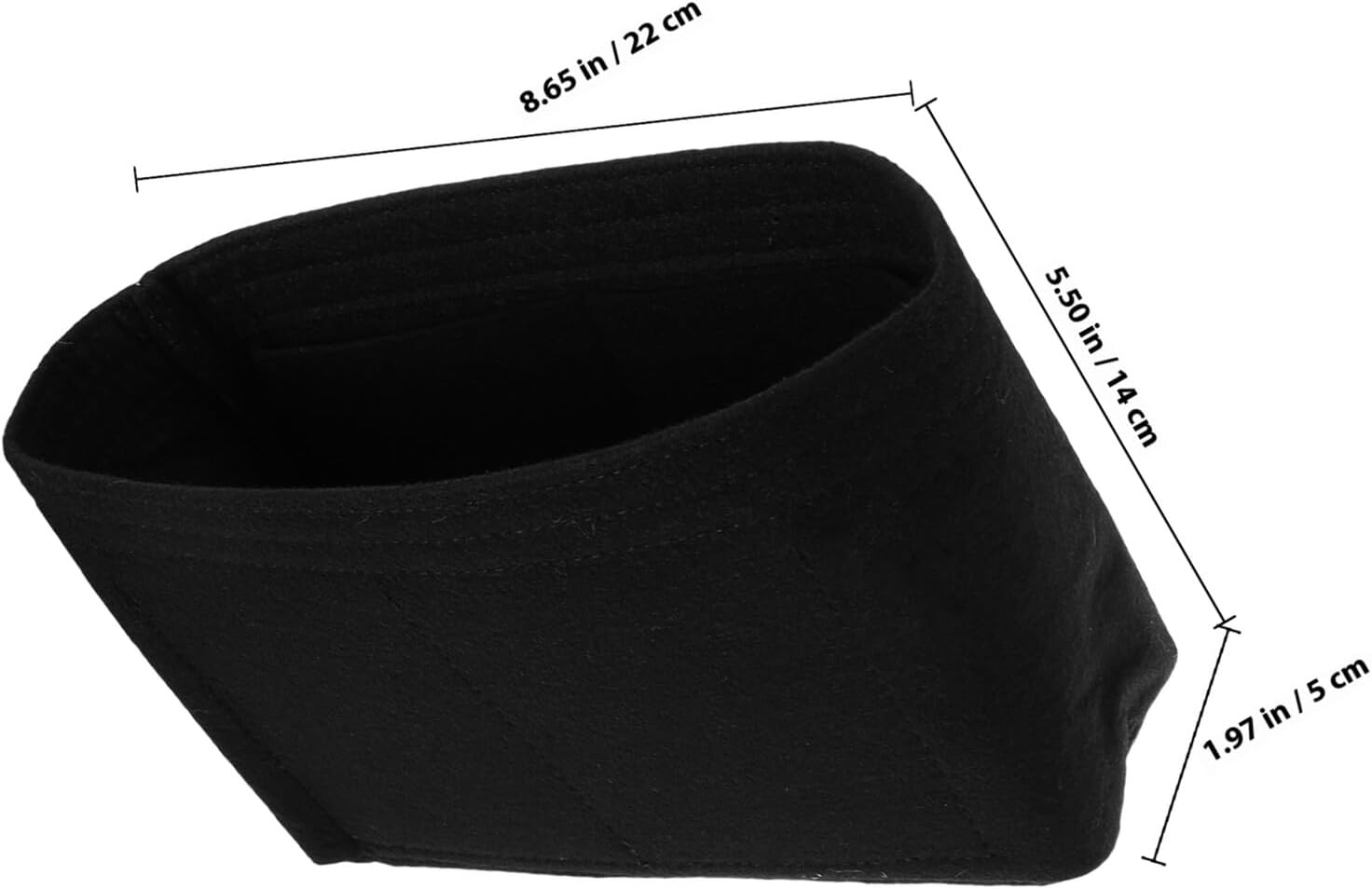 Yardwe 2Pcs Felt Purse Organizer Insert Bags with Zipper and Open Top, Tote Bag Liner for Women&rsquo;S Handbags, Purse Insert Organizer for Travel and Daily Use image number 6