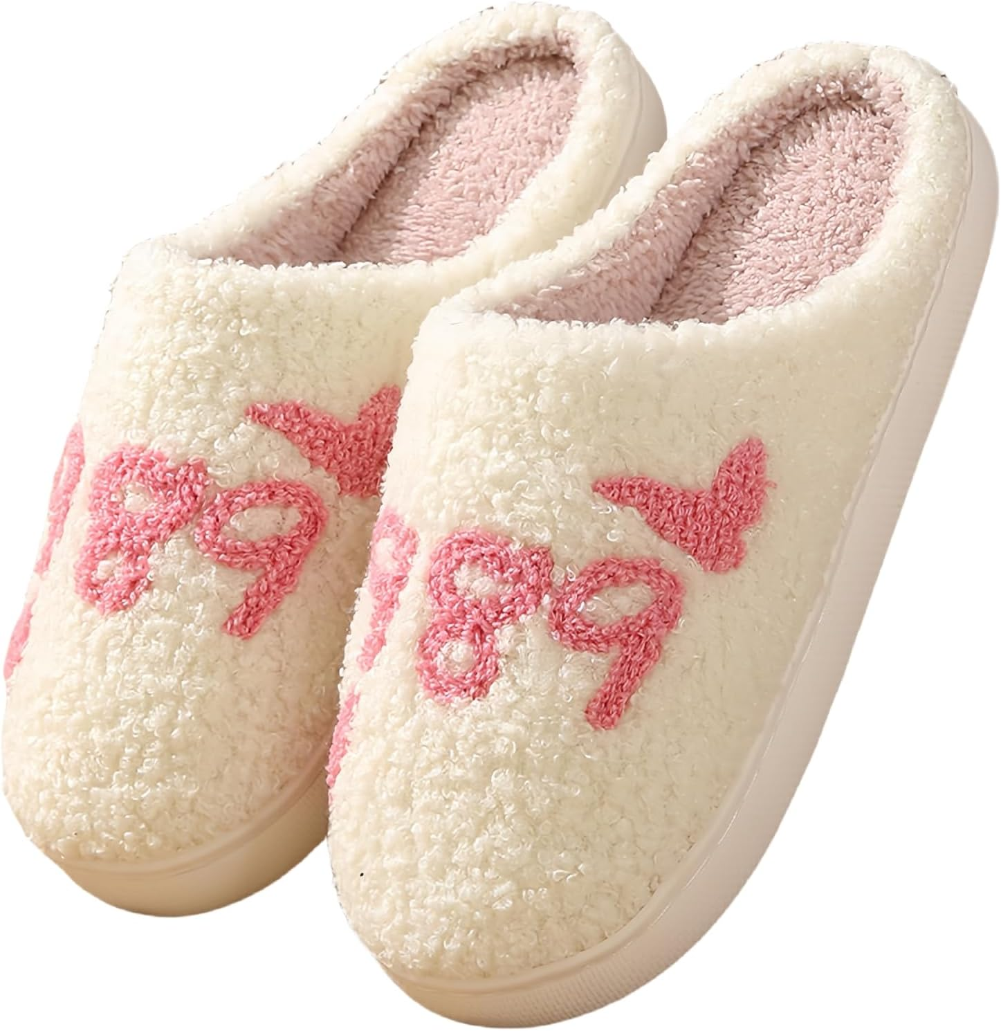 GEBUFAW Fluffy Cherry and Strawberry Slippers Cozy Fuzzy Indoor Shoes for Women and Men Cute Fruit House Slippers Gift