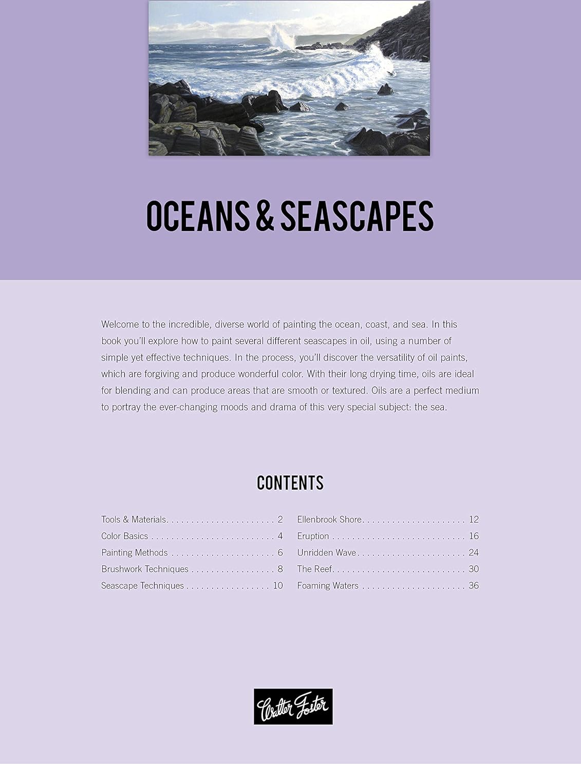 Oil Painting: Oceans & Seascapes (How to Draw and Paint): 91 Step-By-Step Illustrations image number 1