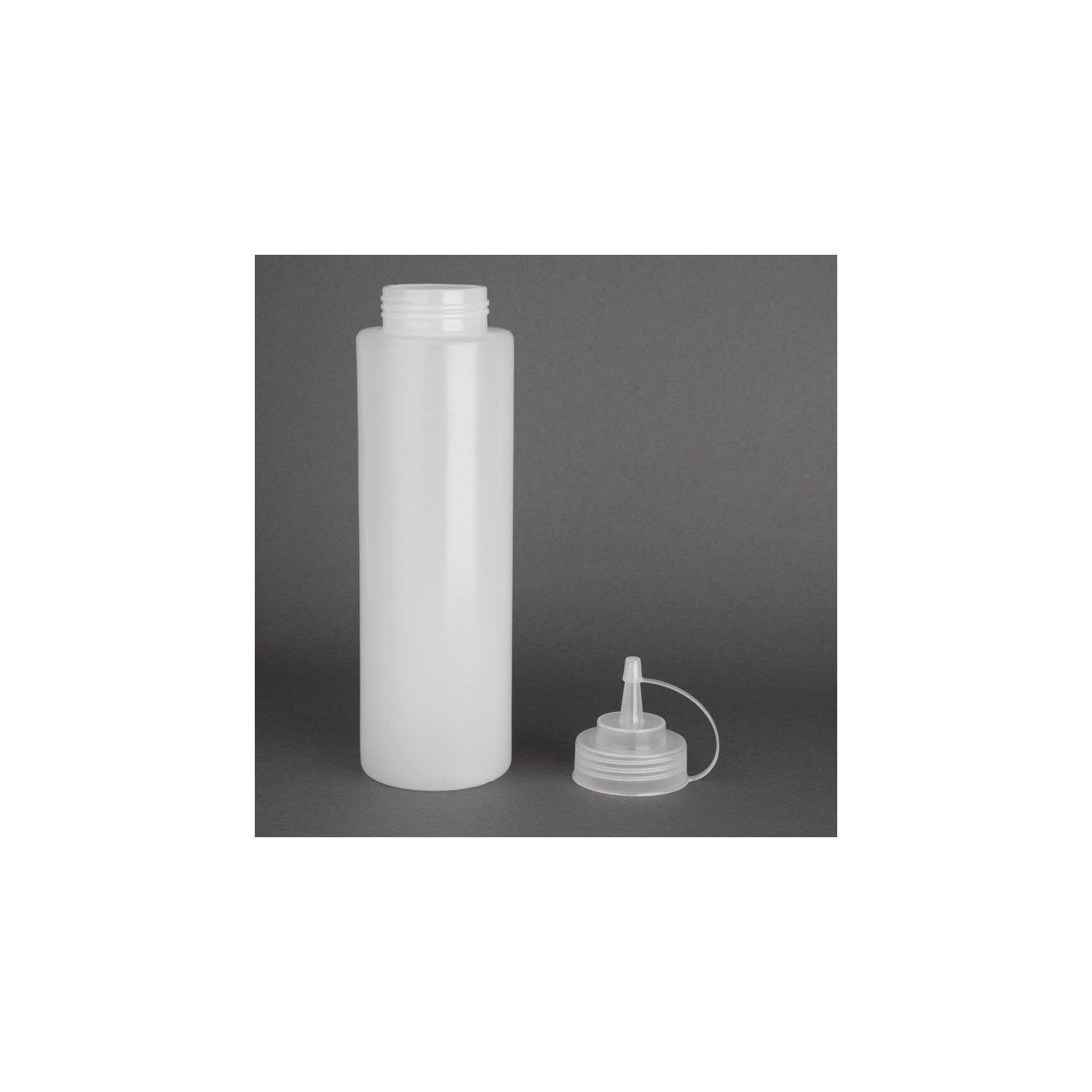 Vogue Lidded Squeeze Sauce Bottle 994 Ml Capacity, Clear image number 1