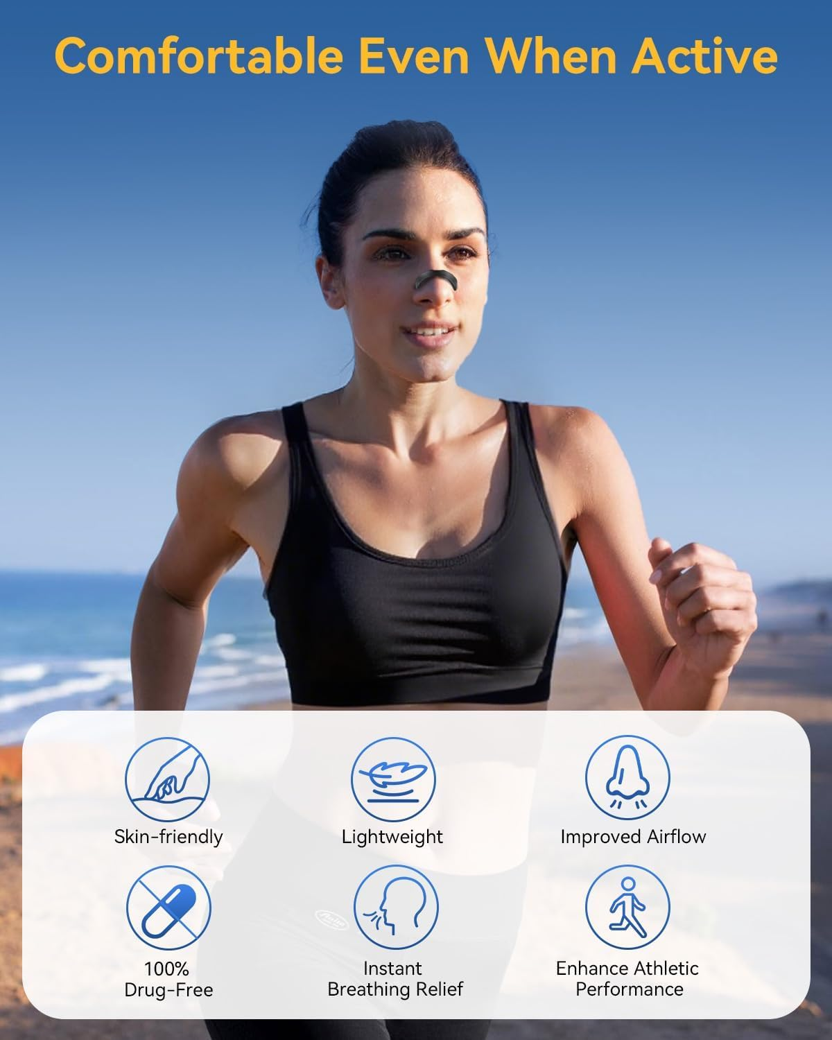 Magnetic Nose Strip with Storage Box 30 Pairs | anti Snoring Devices | for Better Breathing | Improve Sleep Quality | Skin Friendly | Sweat Resistant | Unisex image number 5