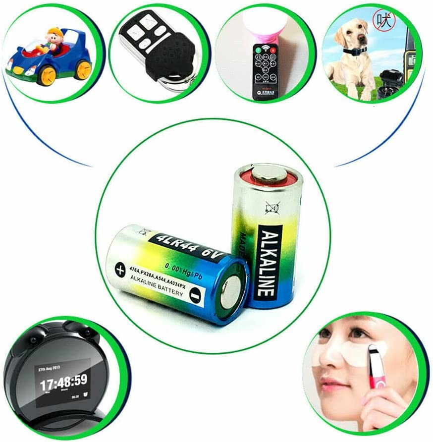 5 Batteries [HIGH Capacity] 4LR44 6V Battery Citronella Bark Dog Collar/Cameras L1325 PX28A 28A A544 V34PX 476A image number 1