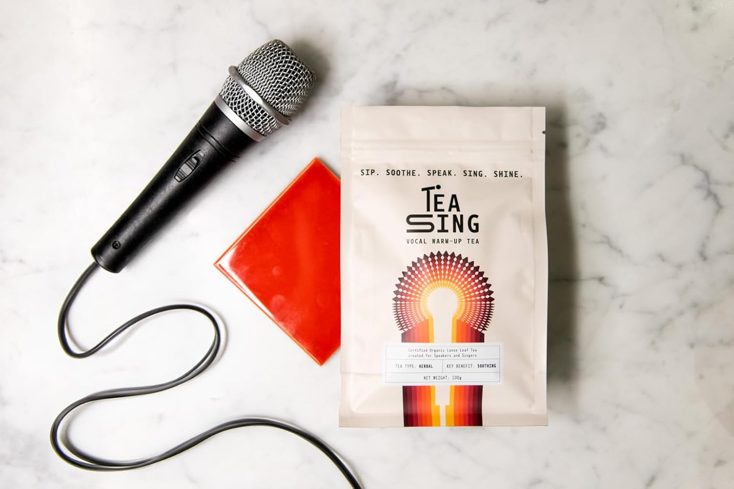 Tea-Sing Vocal Warm-Up Tea - Herbal Loose-Leaf Tea Blend for Singers, Speakers, and Performers - 100G image number 5