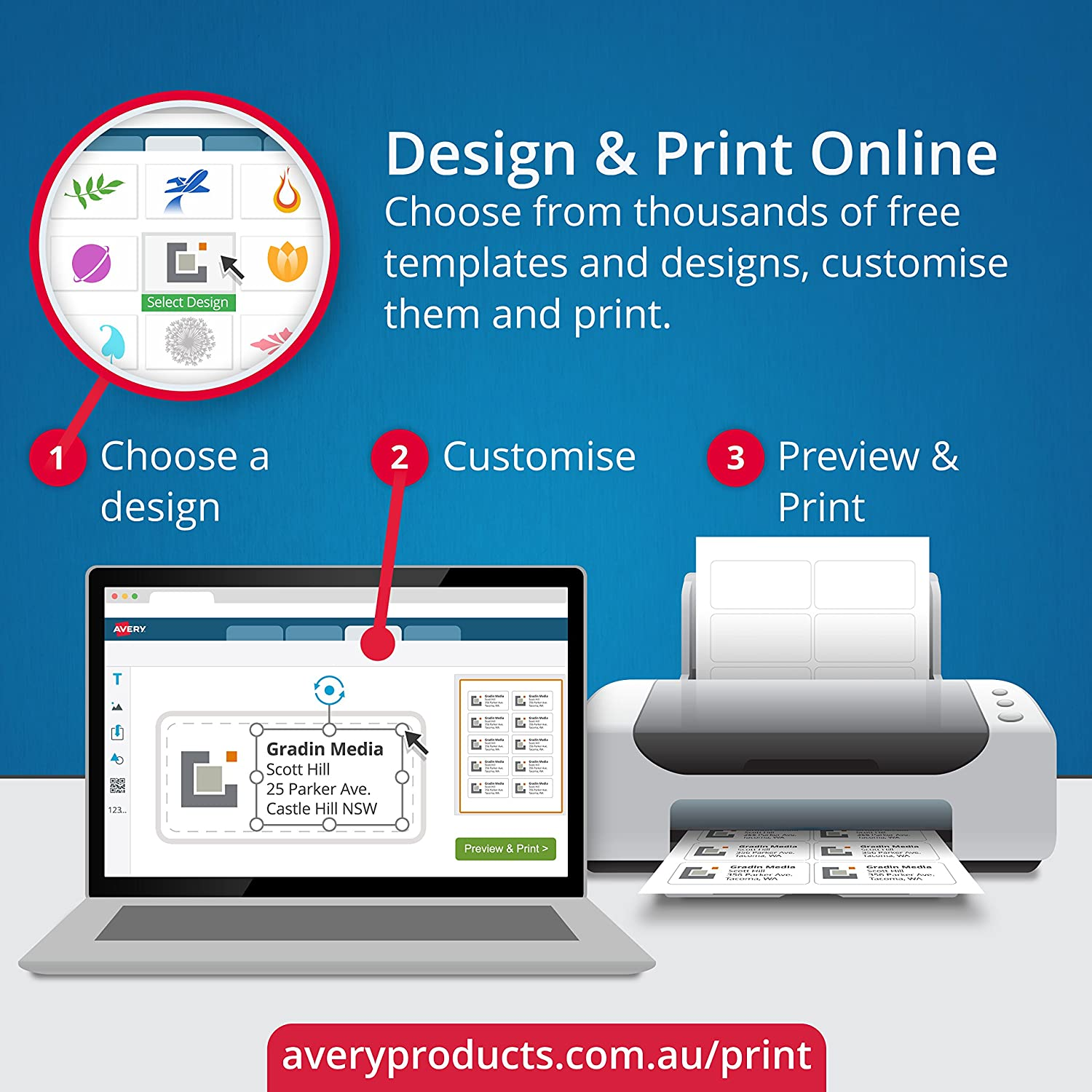 Avery Fluoro Orange High Visibility Shipping Labels for Laser Printers, 99.1 X 67.7 Mm, 200 Labels (36103 / L7165FO) image number 6