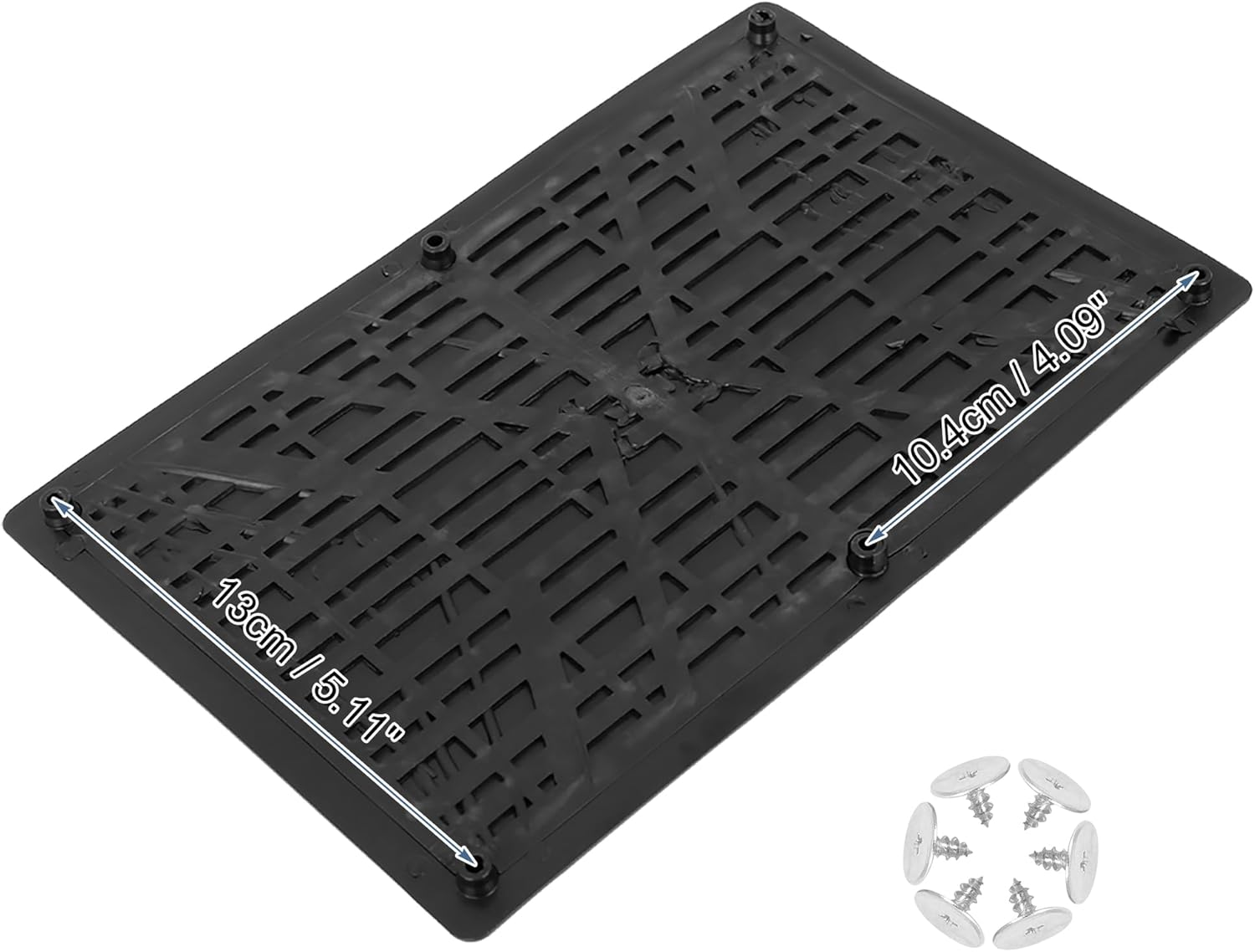 X AUTOHAUX Universal Car Vehicles Trucks Floor Carpet Mat Patch Heel Scuff Plate Foot Rest Pedal Pad image number 1