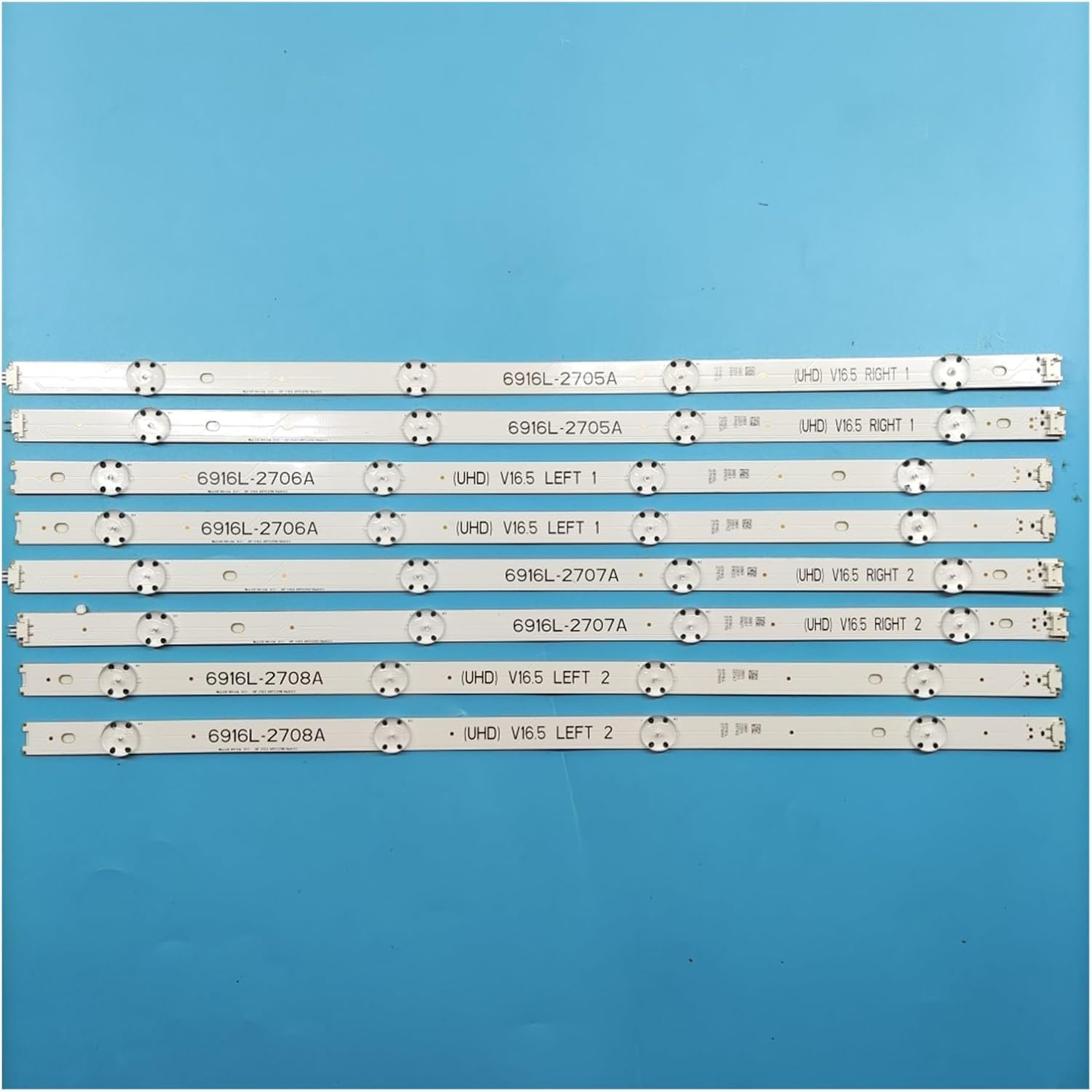 LED Backlight Strip for 49Inch TV 49LJ58300W 49UH603V 49UH620V LC490DGE 6916L-2705A 6916L-2706A 6916L-2707A 6916L-2708A (Color : 2 Set) image number 3