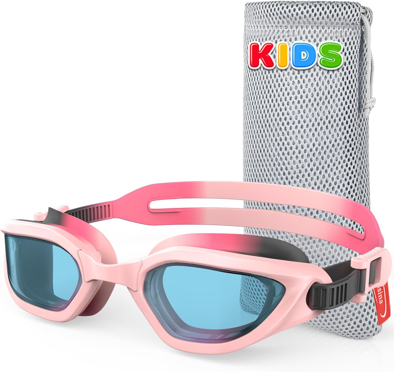 Emsina Kids Swim Goggles,Super Anti-Fog, No Leaking Pool Goggles,Swimming Goggles for Kids Age 5-14 Boys and Girls
