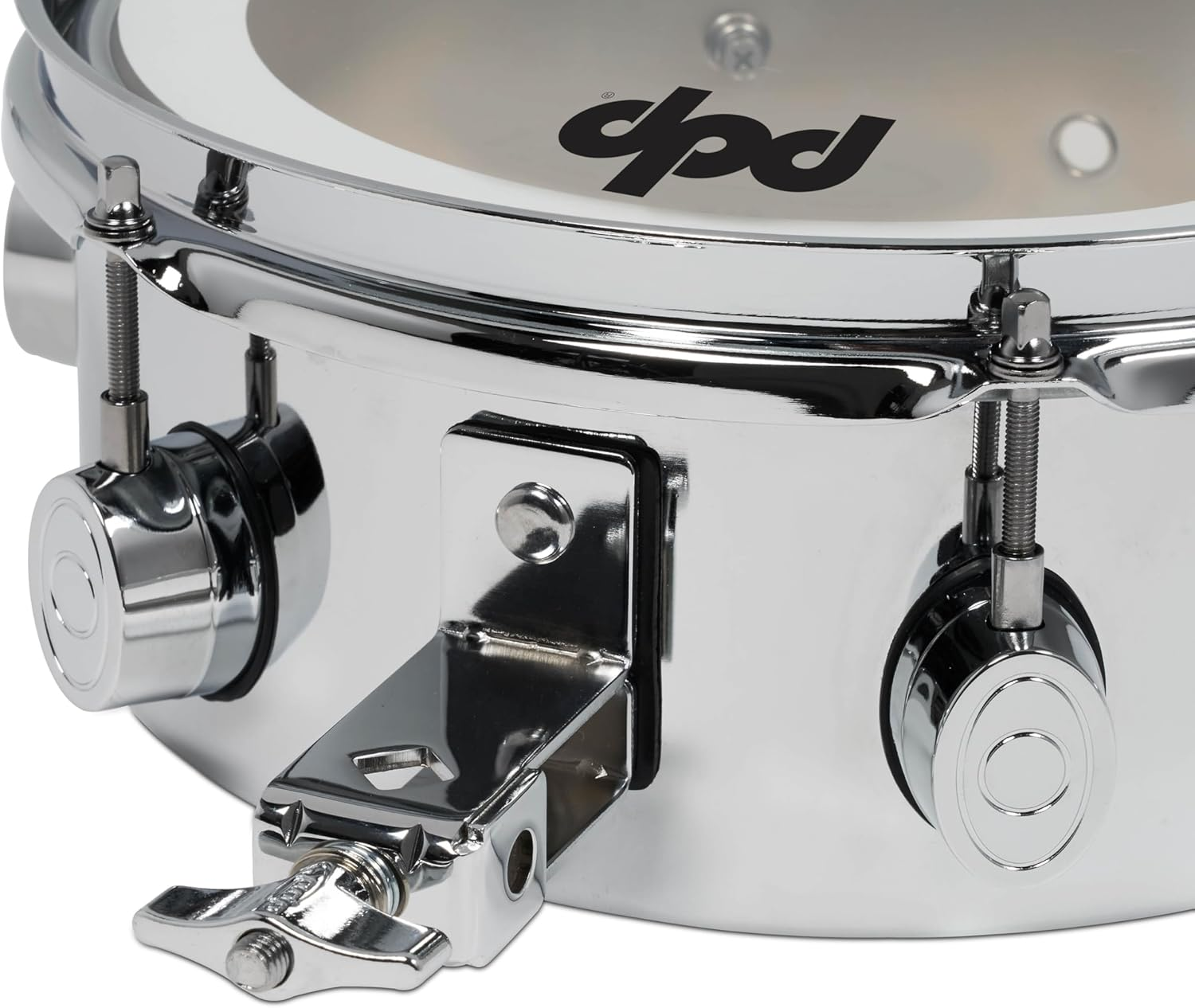 Pacific Drums by DW Mini Timbale, Chrome Plated Steel, 4X10 image number 2