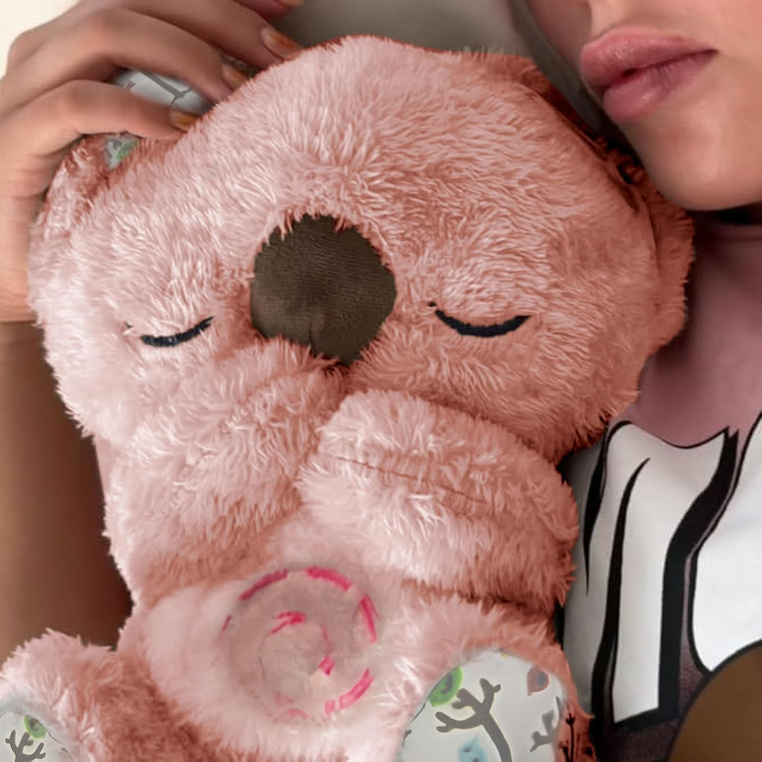 Liuliu Rabbit Relief Koala, Anxietys Relief Koala, Koala Plush Toy, the Relief Koala Breathing, Koala Bear with Rhythmic Breathing Motion and Music, Breathing Koala Sleep Buddy for Kids Adults image number 3