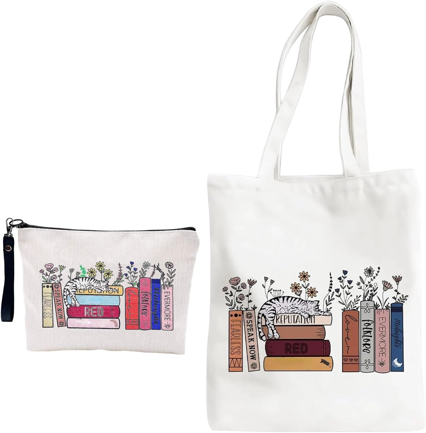 Tote Bag Makeup Bag for Singer Tour Gift,Reusable Shopping Bags for Music Lover Gift,Merchandise for Fans image number 4