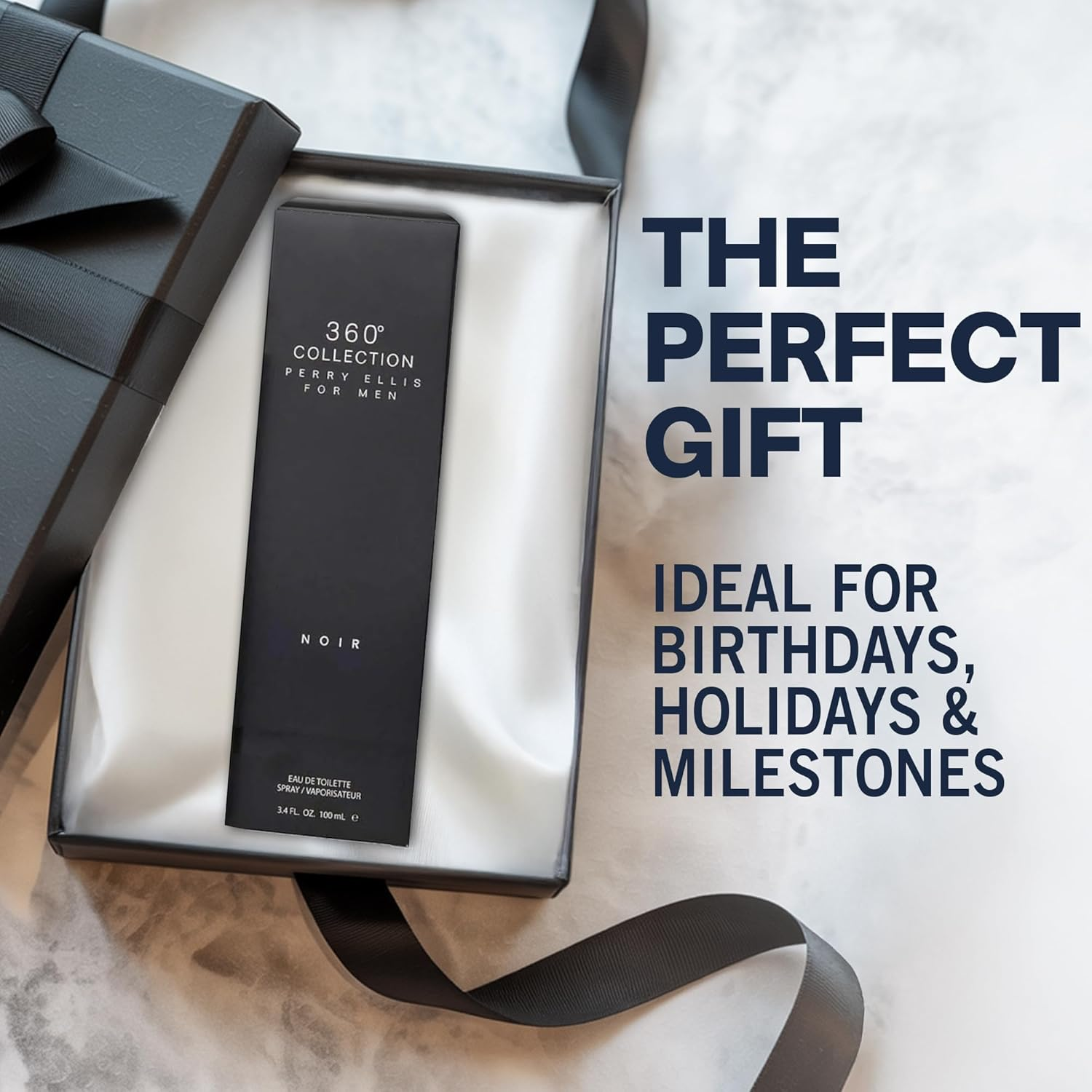 Perry Ellis Perry Ellis 360 Collection Noir for Men 3.4 Oz EDT Spray, 100 Ml Pack of 1 image number 2