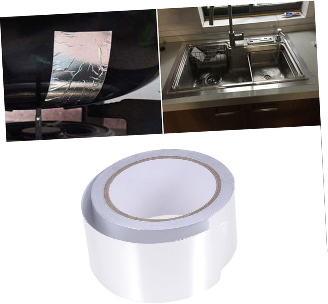 GLEAVI Sealing Tape Aluminum Foil Adhesive Tape Heat Insulated Wear Resistant image number 5