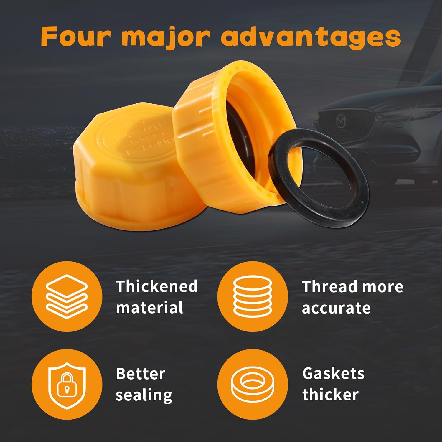 Niwicka Professional 5 Gallon Gas Can Cap - Replacement Lid for Gasoline Storage Containers, Fuel Tanks, Water Jugs - Durable, Coarse Thread Design, Ideal for Portable Gas Cans and Metal Gas Tanks image number 5