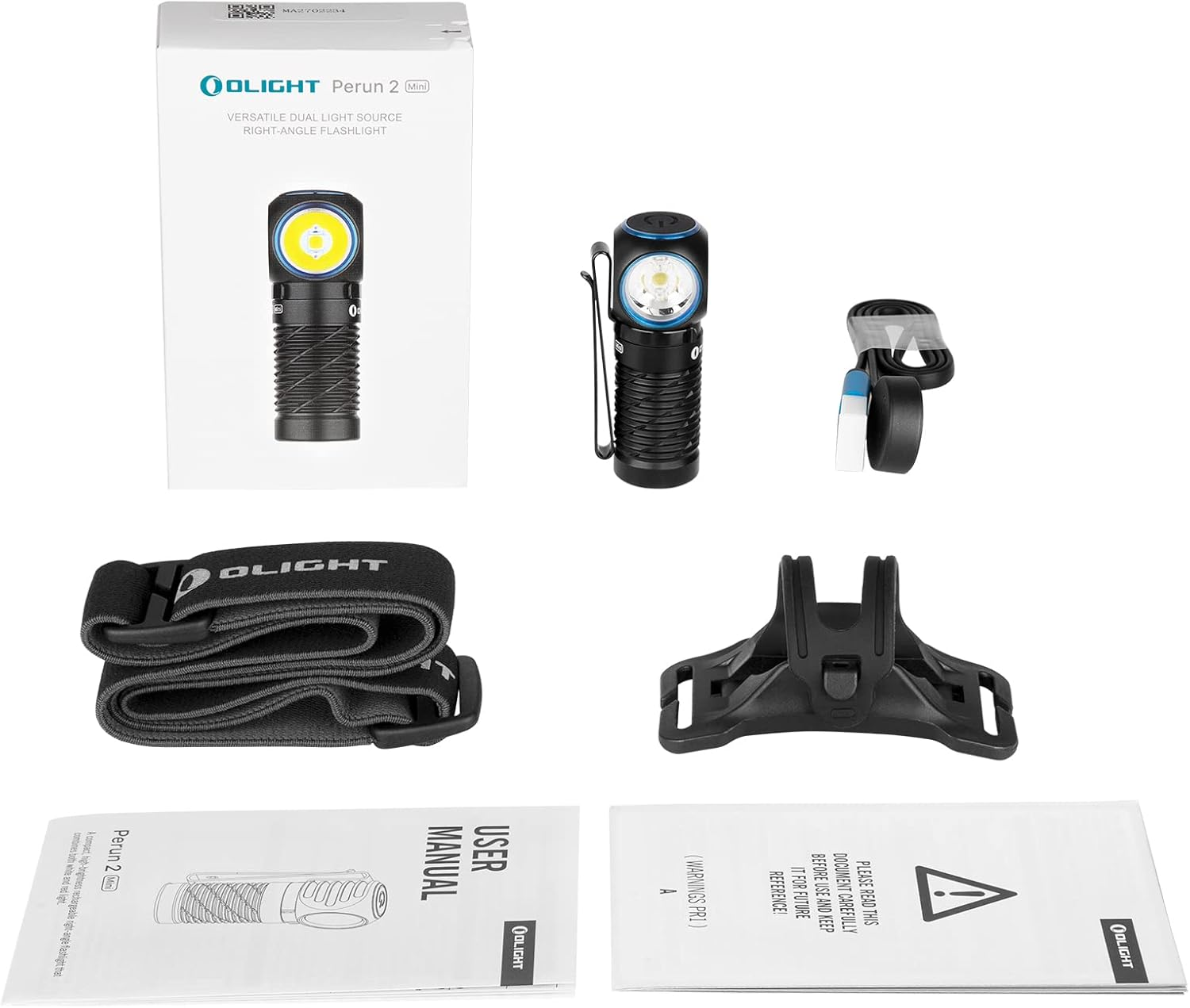 OLIGHT Perun 2 Mini LED Rechargeable Headlamp Max 1100 Lumens Max 10 Days Max 150M IPX8 Waterproof Torch (Black) - Orange image number 2