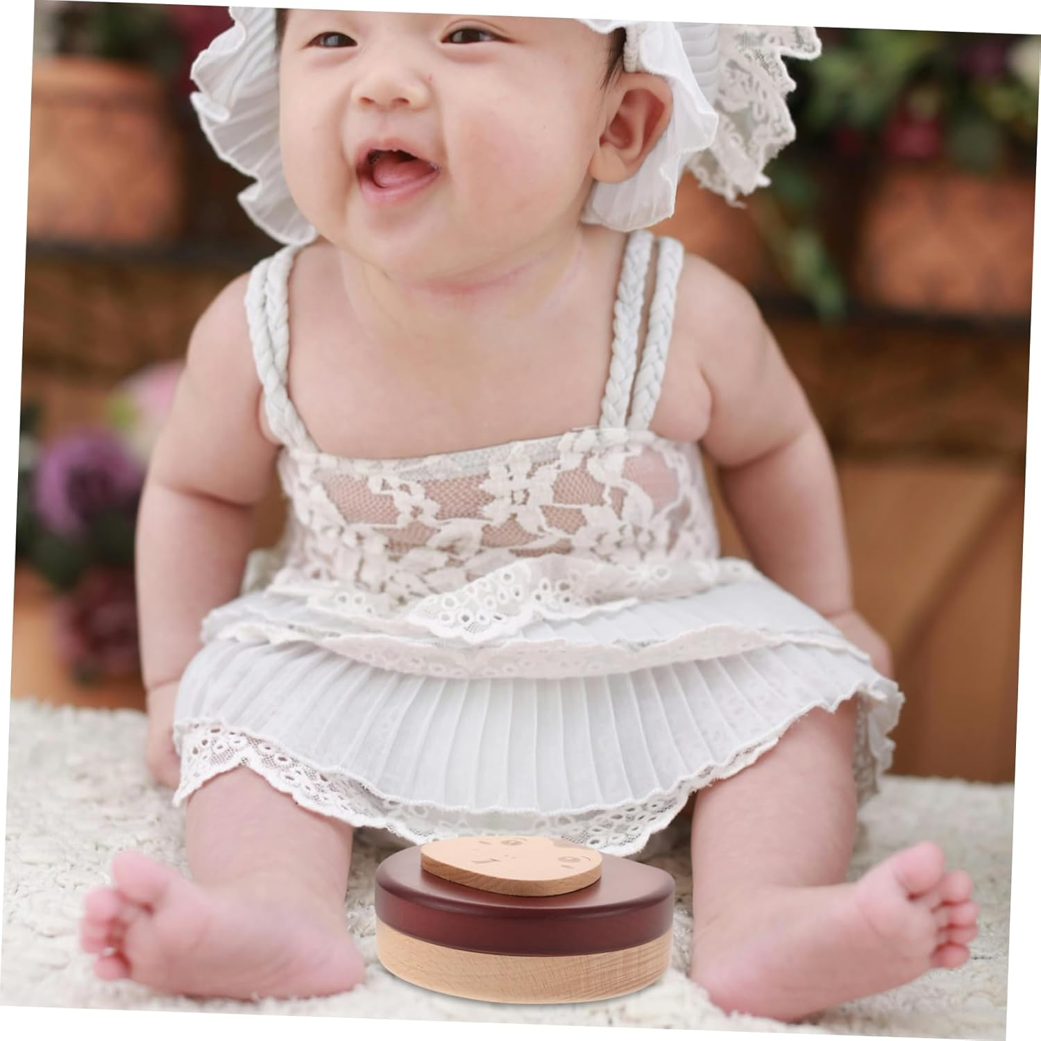 Kisangel Boys Haircut and Milk Tooth Keepsake Box Wooden Storage Labels for Milestones image number 5