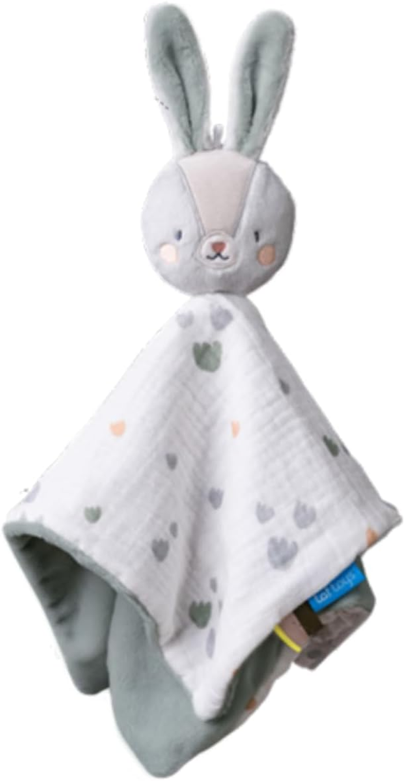 Taf Toys Rylee Bunny Blankie &ndash; 100% Soft Cotton Baby Comforter, Transitional Security Blanket for Newborns & Infants 0M+, Plush Bunny Lovey, Machine Washable, 36X20Cm image number 5