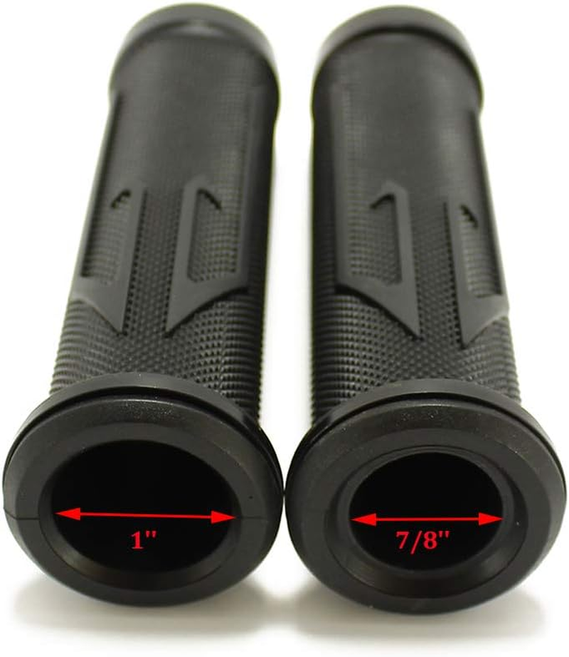 Universal Motorcycle Arrow Rubber Gel Hand Grips for 7/8" 22Mm Handlebar Sports Bike Chopper Cruiser Bike