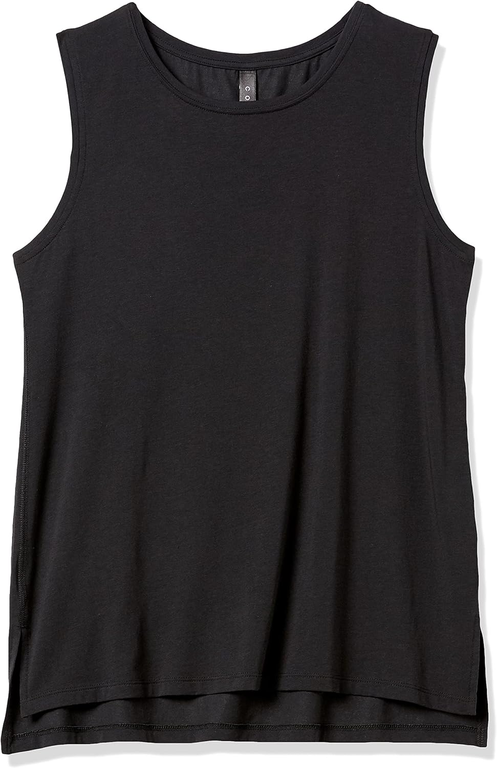 Amazon Essentials Women'S Soft Cotton Standard-Fit Full-Coverage Sleeveless Yoga Tank (Available in plus Size), Black, Large image number 3