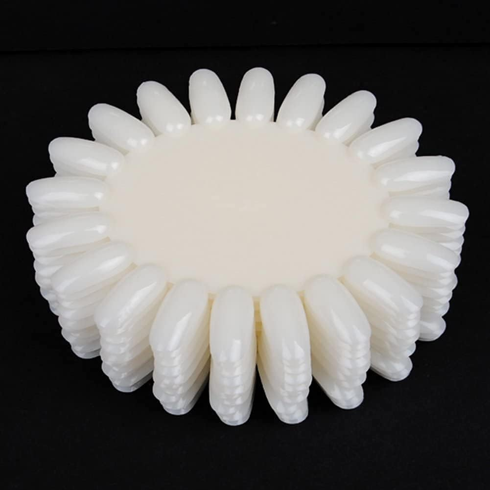 10Pcs Natural Nail Polish Color Cards Nail Color Tips Wheel Nail Polish Sample Tester Wheel for Home Salon image number 6