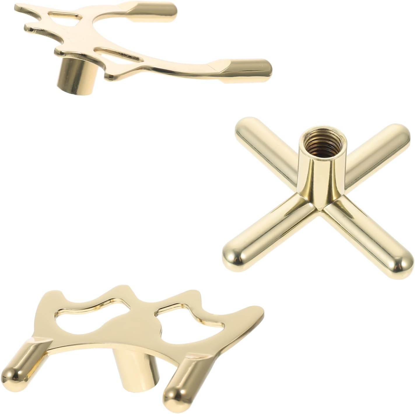 HANABASS 3Pcs Rust-Proof Snooker Bridge Metal Cross, Low and High Pool Cue Bridge Heads Portable Billiard Supply for Professional and Amateur Use image number 2