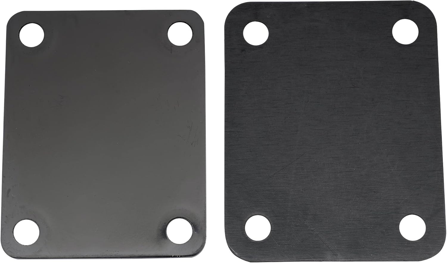 Musiclily Metal Neck Plate with Screws for Fender Strat Tele Style Electric Guitar or Bass,Black image number 2