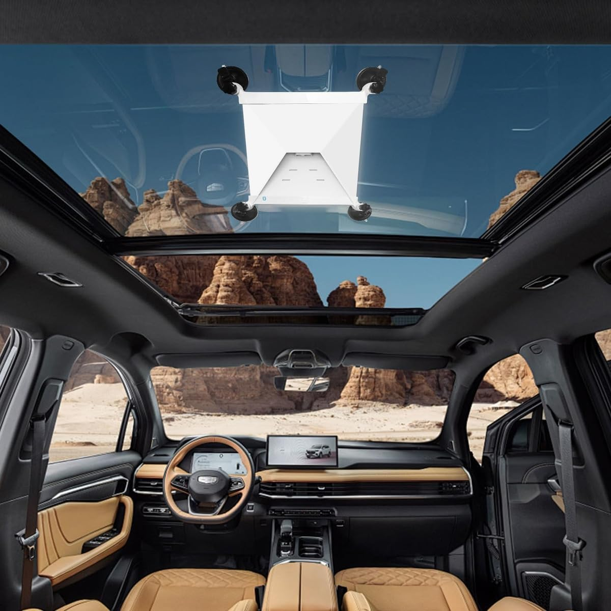 Starlink Mini Car Mount, Starlink Mini Accessories with Suction Cup, Powerful Suction Cups Are Road Trip Tested for Rvs, Boats, Airplanes, and More image number 1