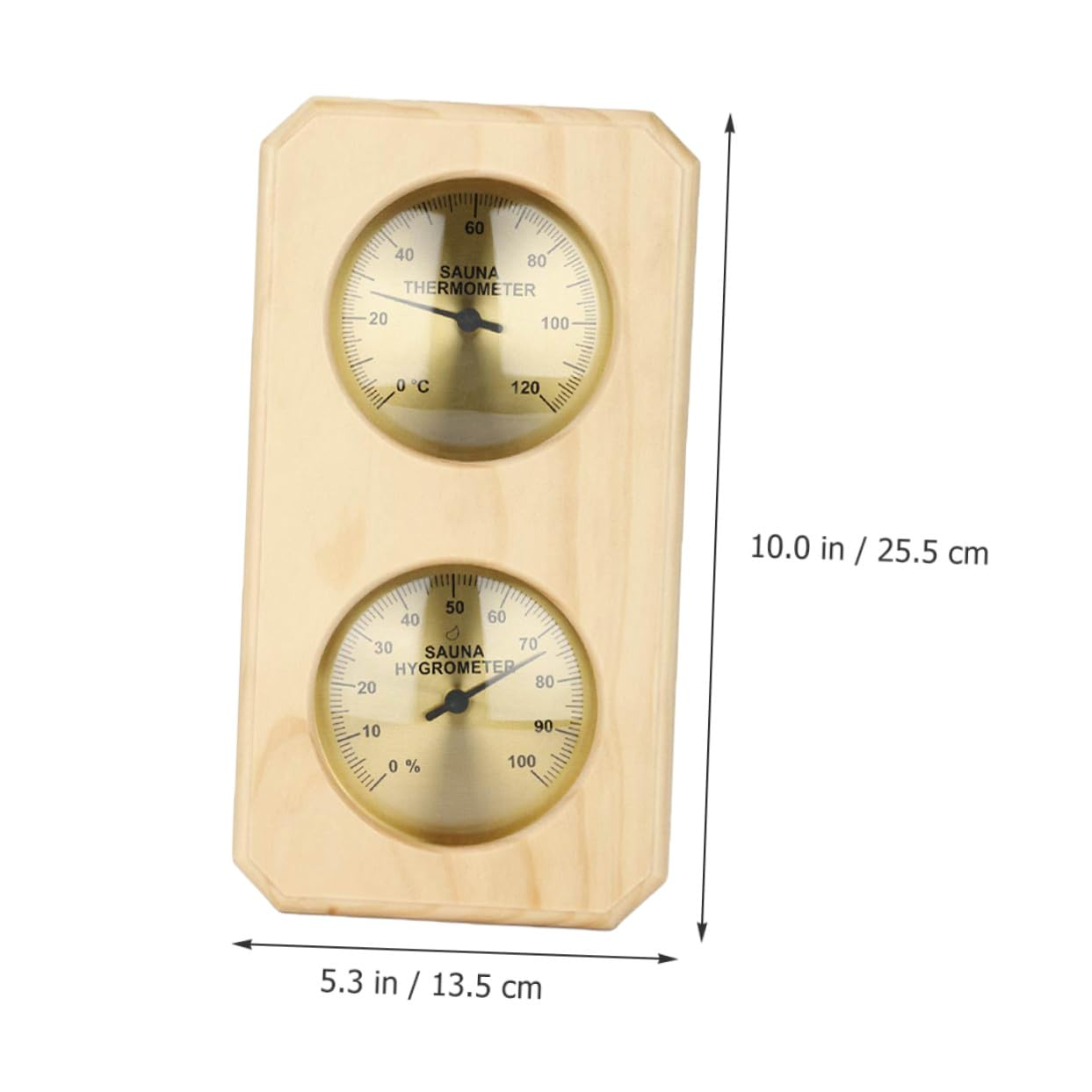 Gatuida Thermohygrometer for Sauna Accurate Indoor Humidity Temperature Gauge Simple Sauna Thermometer Measuring Tool for Daily Use
