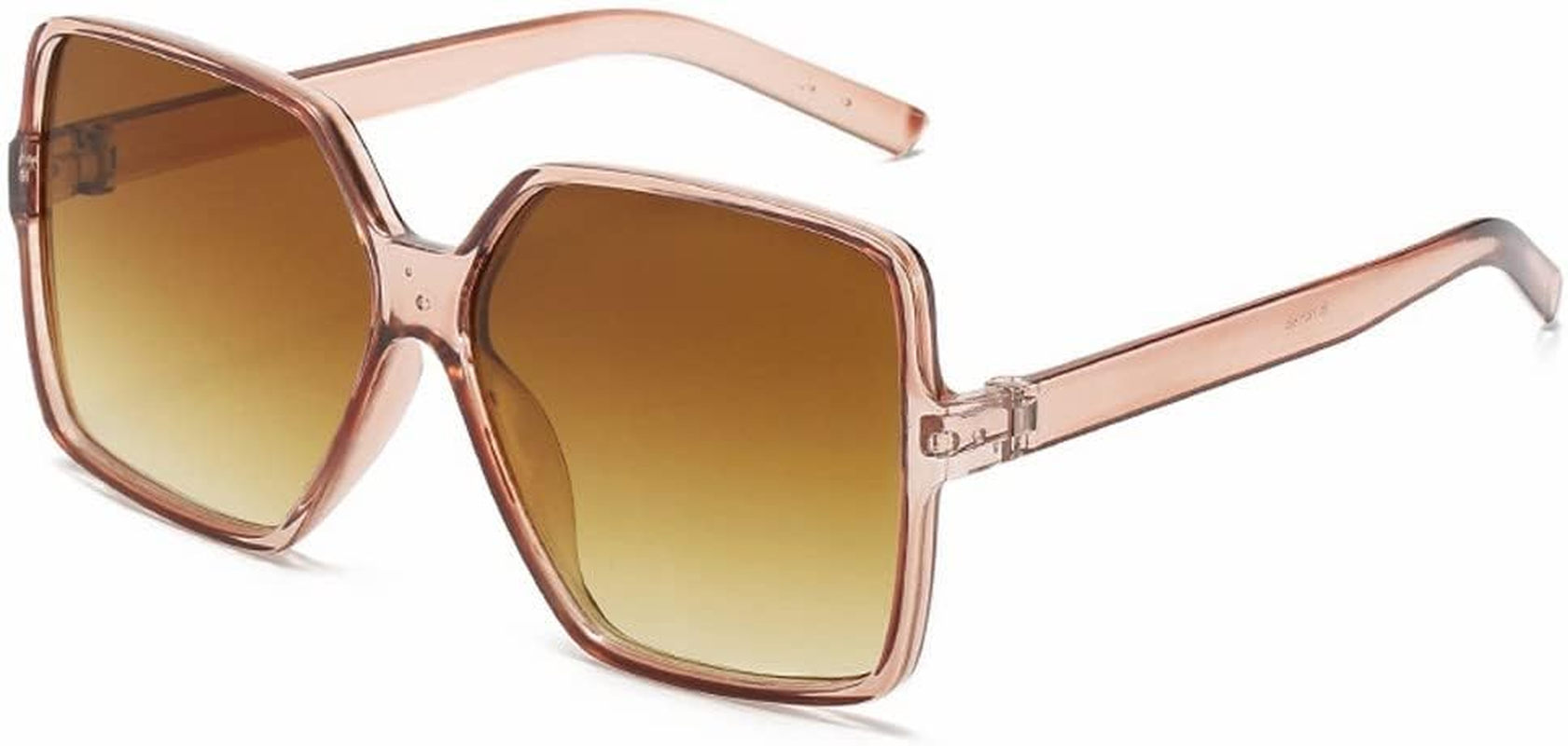 Square Oversized Sunglasses Women Big Frame Sun Glasses Female Mirror Gradient Hip Hop Shades