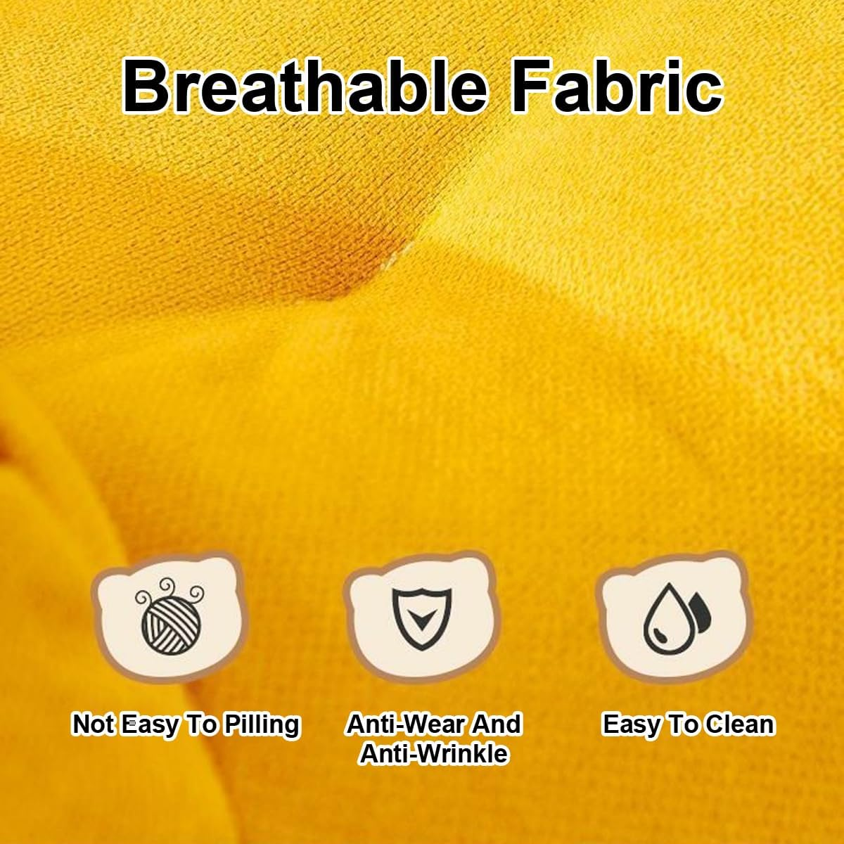 AIMALL Pet Sofa Chair, Plush Bear-Shaped Small Sofa for Cats & Small Dogs, Comfortable Lazy Lounge with Armrests, Non-Slip, Soft Cushion for Living Room & Bedroom - 3 Colours image number 5