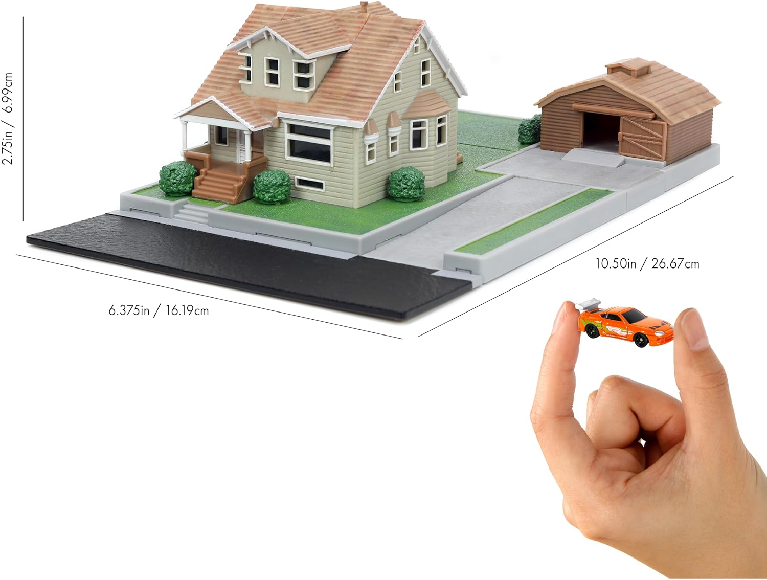 Jada 1:24 Scale Fast & Furious Nano Dom Toretto'S House Display Diorama with 2 Cars image number 2