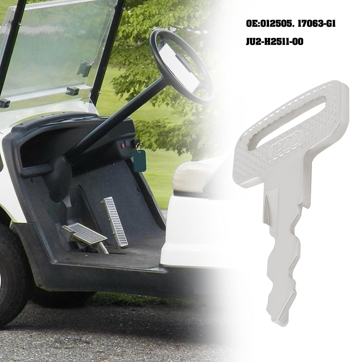 Briny River 6Pcs Golf Cart Keys Set Compatible with EZGO Compatible with Club Car Compatible with Yamaha PTV 10+ 7063-G1, JU6-H2511-10, ELI80-0287 image number 4