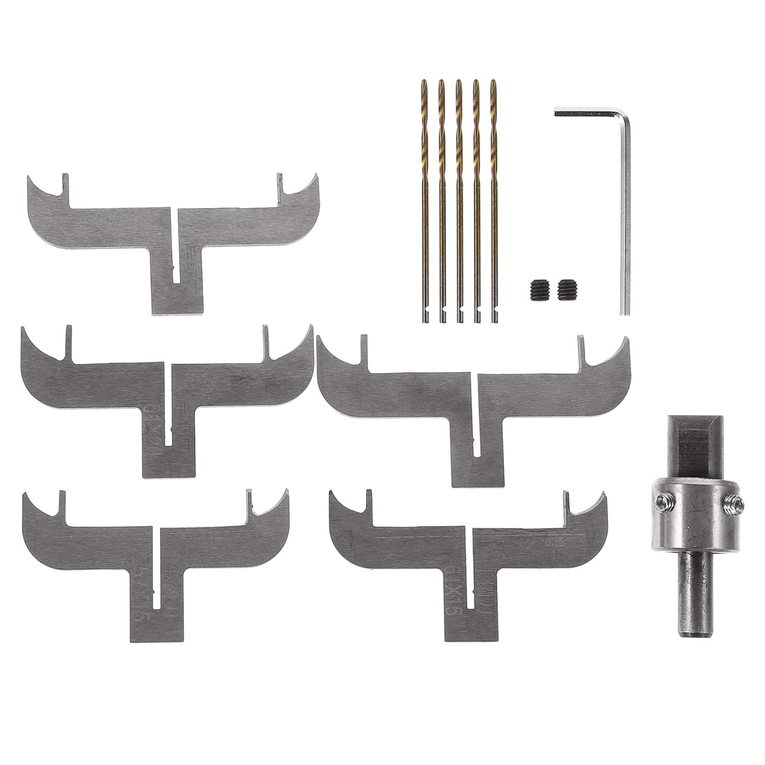 EXCEART Bracelet Drill Bit Set Wooden Bracelet Maker Milling Cutter 2.4 Inch Carbide Router Bits for Bead Jewelry Making and Woodworking image number 3