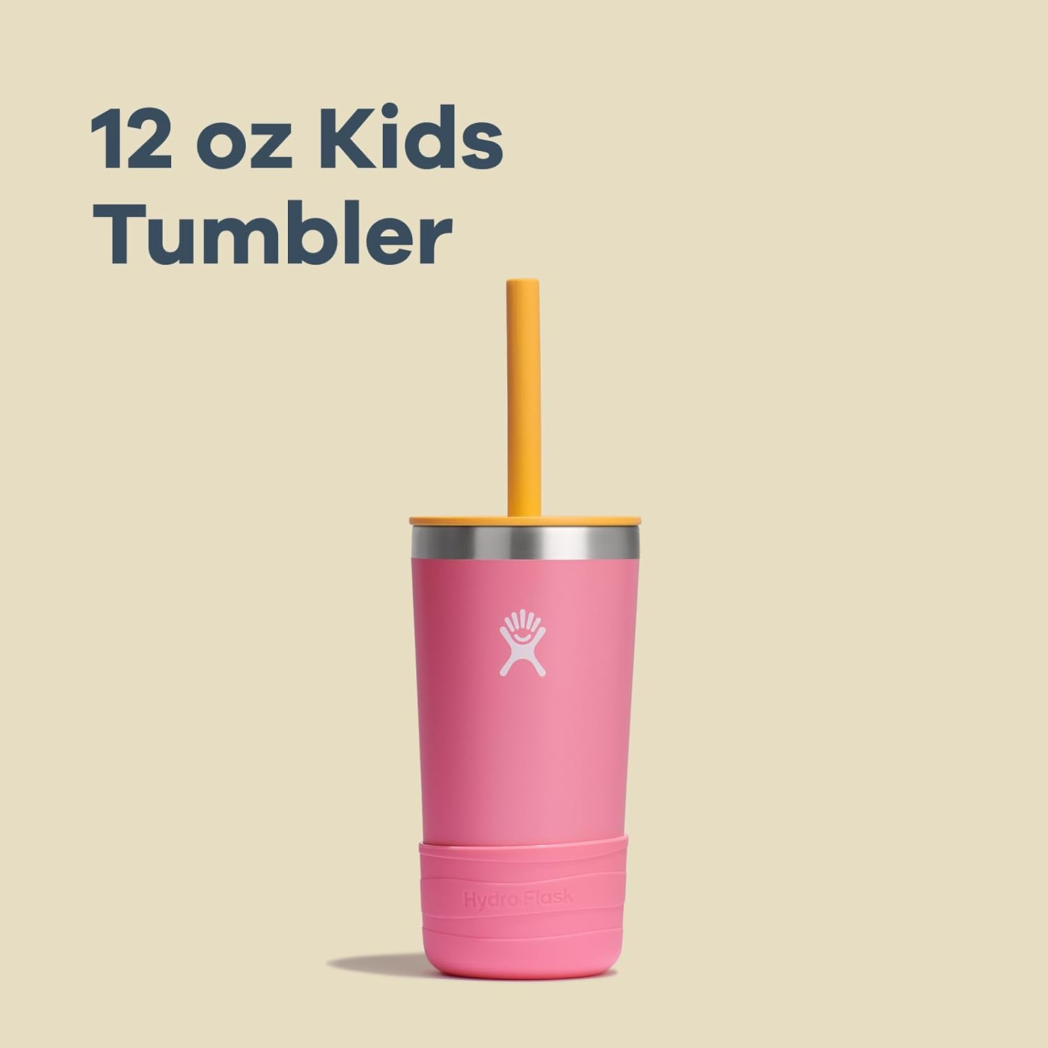 Hydro Flask Kids 12 Oz Tumbler with Straw and Boot Anemone - Anemone image number 3