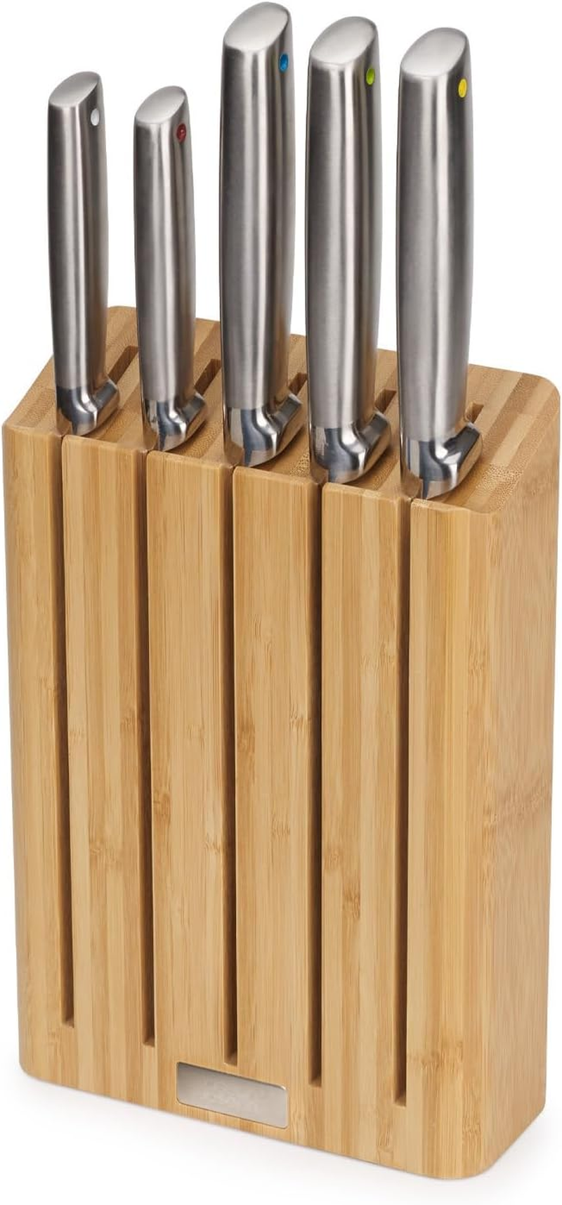 Joseph Joseph Elevate Knives Slimblock Stainless Steel 5 Piece Kitchen Knife Block Set with Ceramic Sharpener &ndash; Black image number 5
