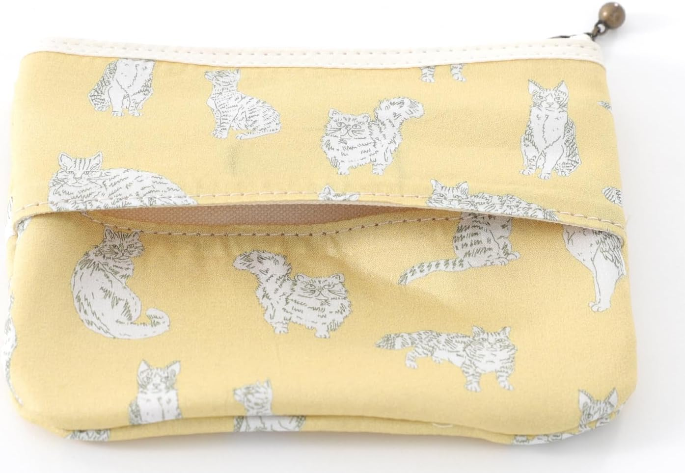 Ddintex Floret London Tissue Pouch 02 Miao Yellow 5.3 X 4.3 Inches (13.5 X 11 Cm) [With Liberty Print] image number 3