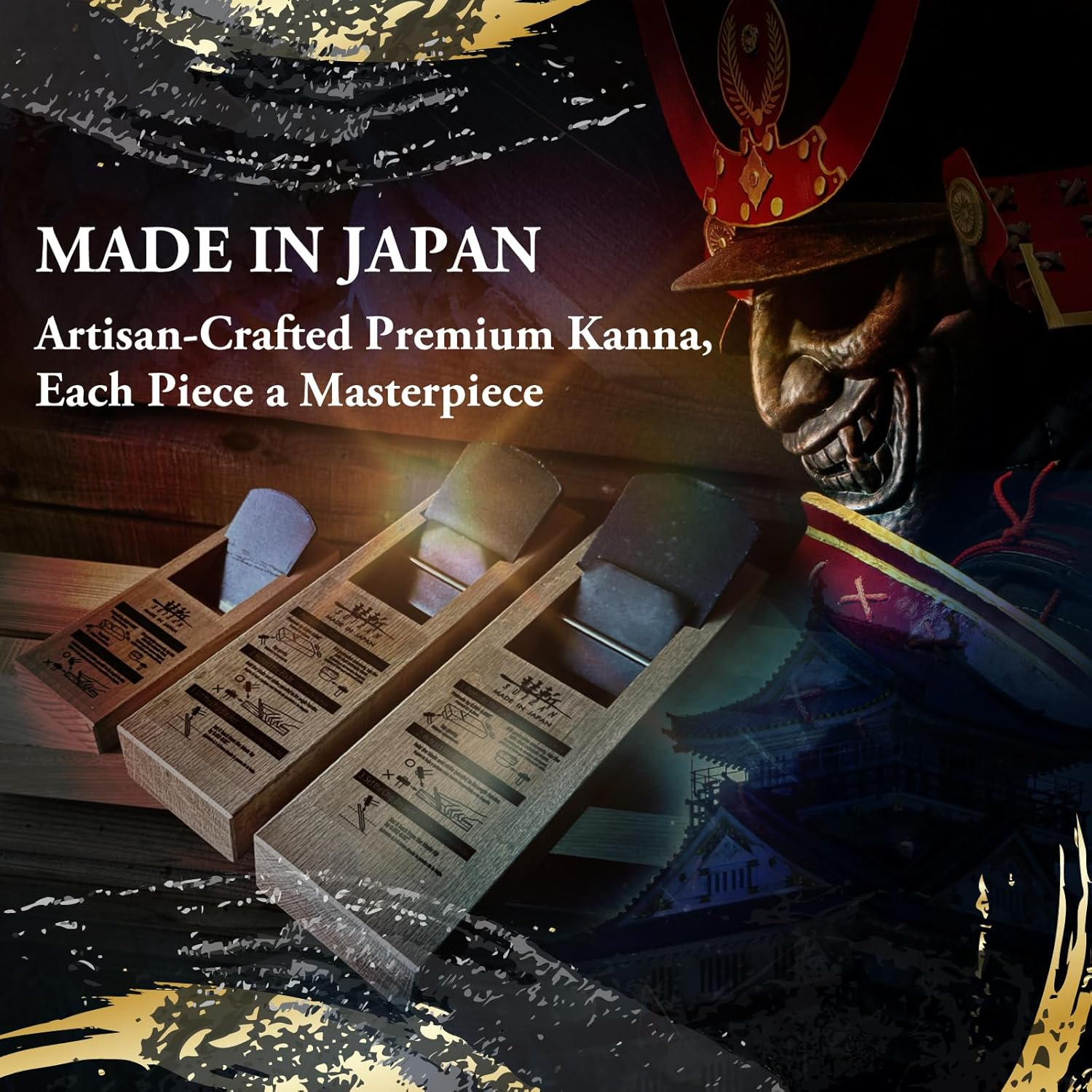 SUIZAN Kanna Japanese Wood Planer 60Mm - Professional Hand Block Plane Woodworking Tools image number 3