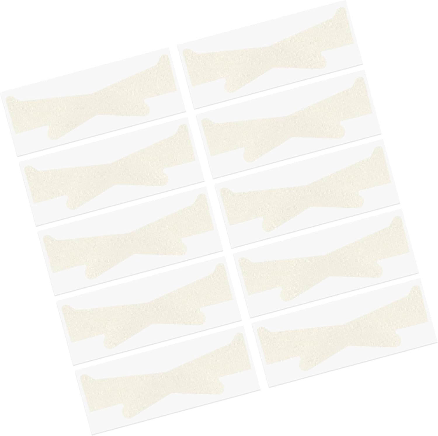 10 Pcs Tightening Bands Transparent Face Skin Tape anti Aging Safe Adhesive Elastic Neck Plaster Invisible Face Tightening Strip for Active Lifestyle