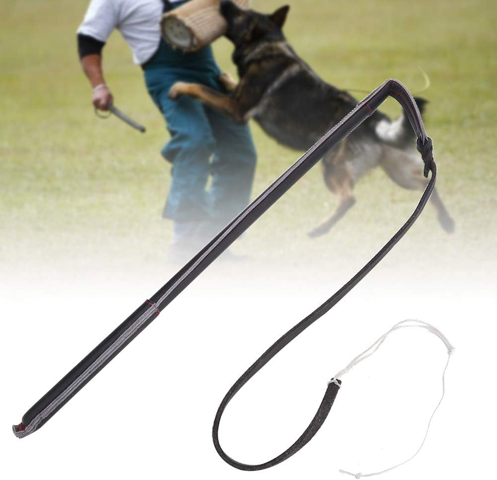 Artificial Cowhide Dog Stirring Whip Bat with Handle for Medium Large Dogs Training Accessory Suitable for Schutzhund, German Shepherd, and Others Dogs image number 2
